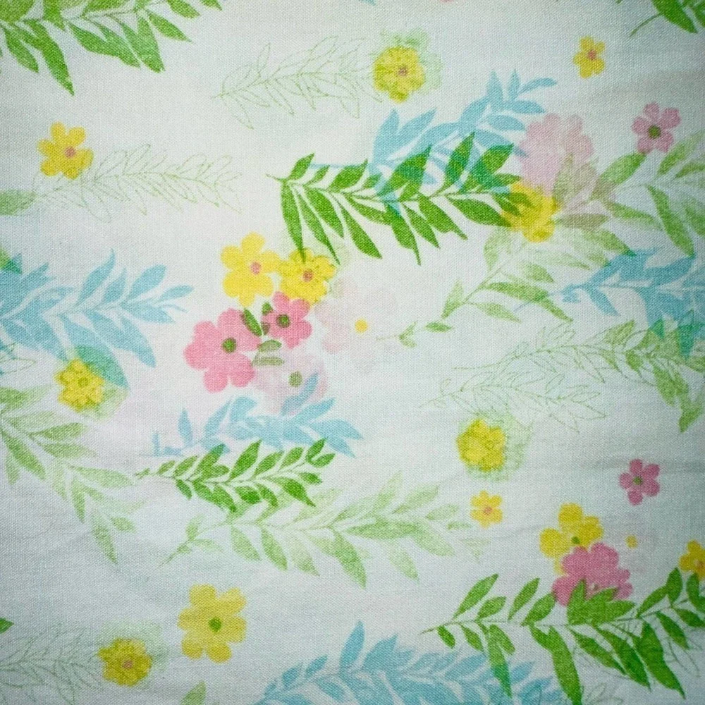 Vintage 1970s Cannon Monticello No Iron Muslin Full Flat Sheet